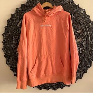 Forties&shorties hoodie in salmon